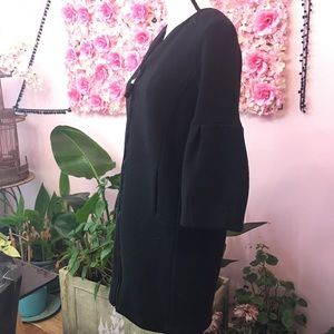 Ann Taylor bubble sleeve cocoon coat blazer black